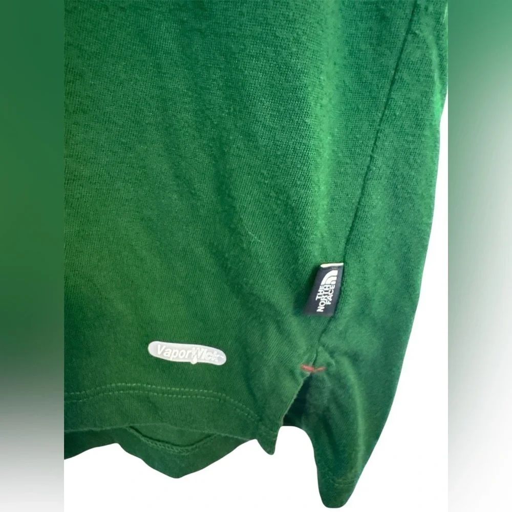Men’s North Face Green Vapor Wick Polo Shirt Size Large